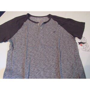 Mens American Eagle S/S Henley Sz LG